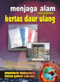 Image of menjaga alam dengan kertas daur ulang