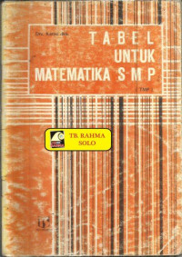 Image of Tabel untuk matematika SMP